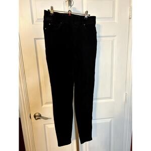 SPANX by Sara Blakely Pull On Skinny Jeans, Black, Med/Tall
